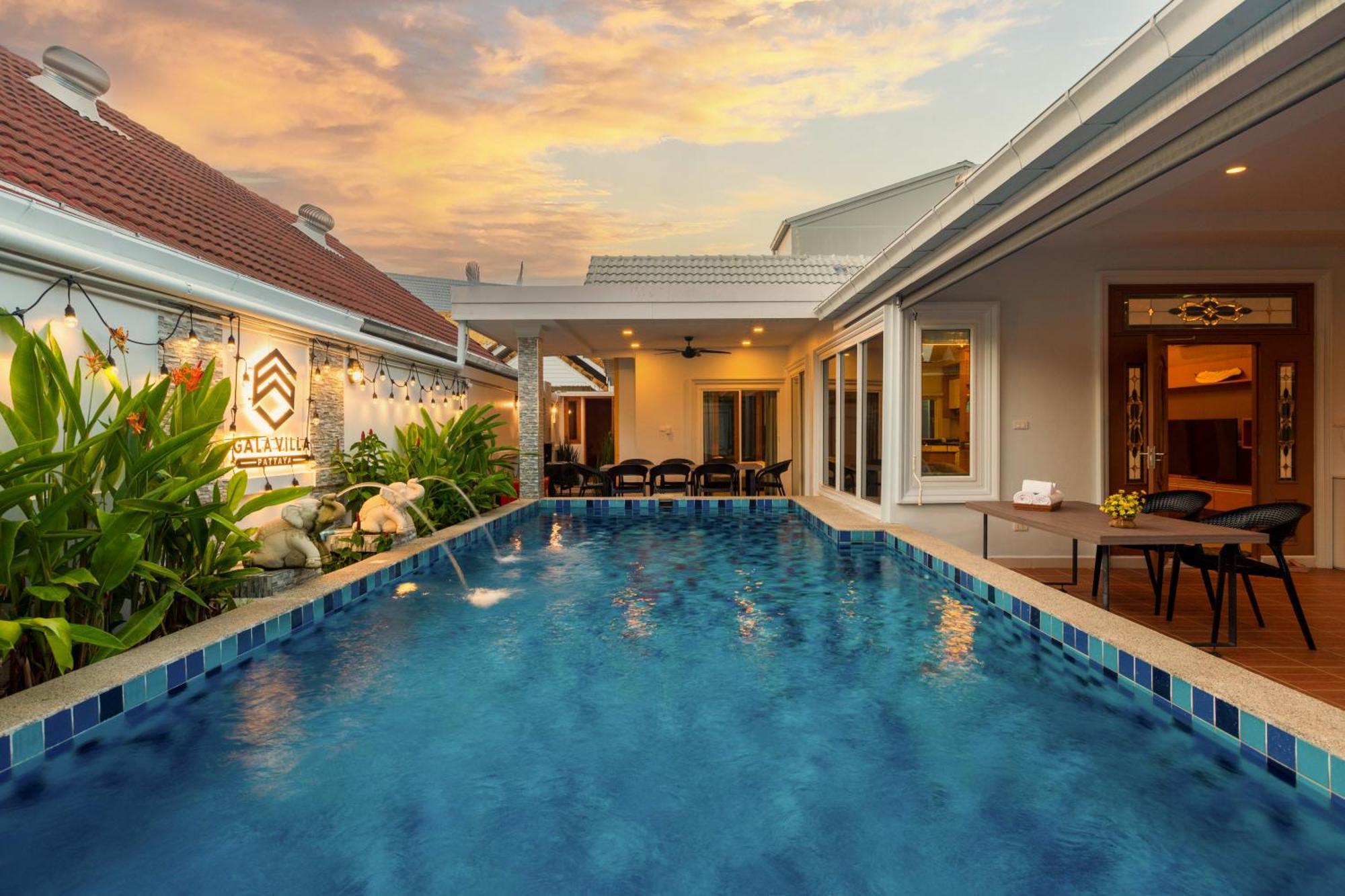Pattaya Private Villa - Pool,Sauna,Snooker,Bbq Buitenkant foto