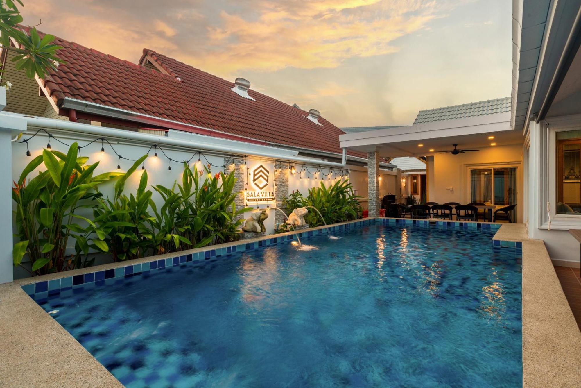 Pattaya Private Villa - Pool,Sauna,Snooker,Bbq Buitenkant foto