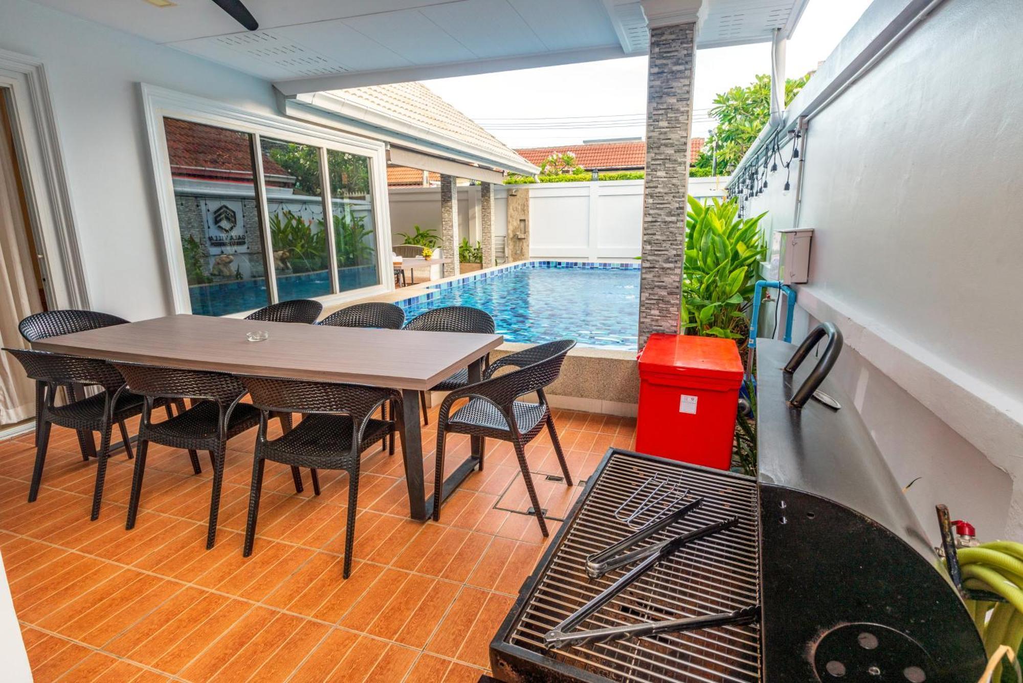 Pattaya Private Villa - Pool,Sauna,Snooker,Bbq Buitenkant foto