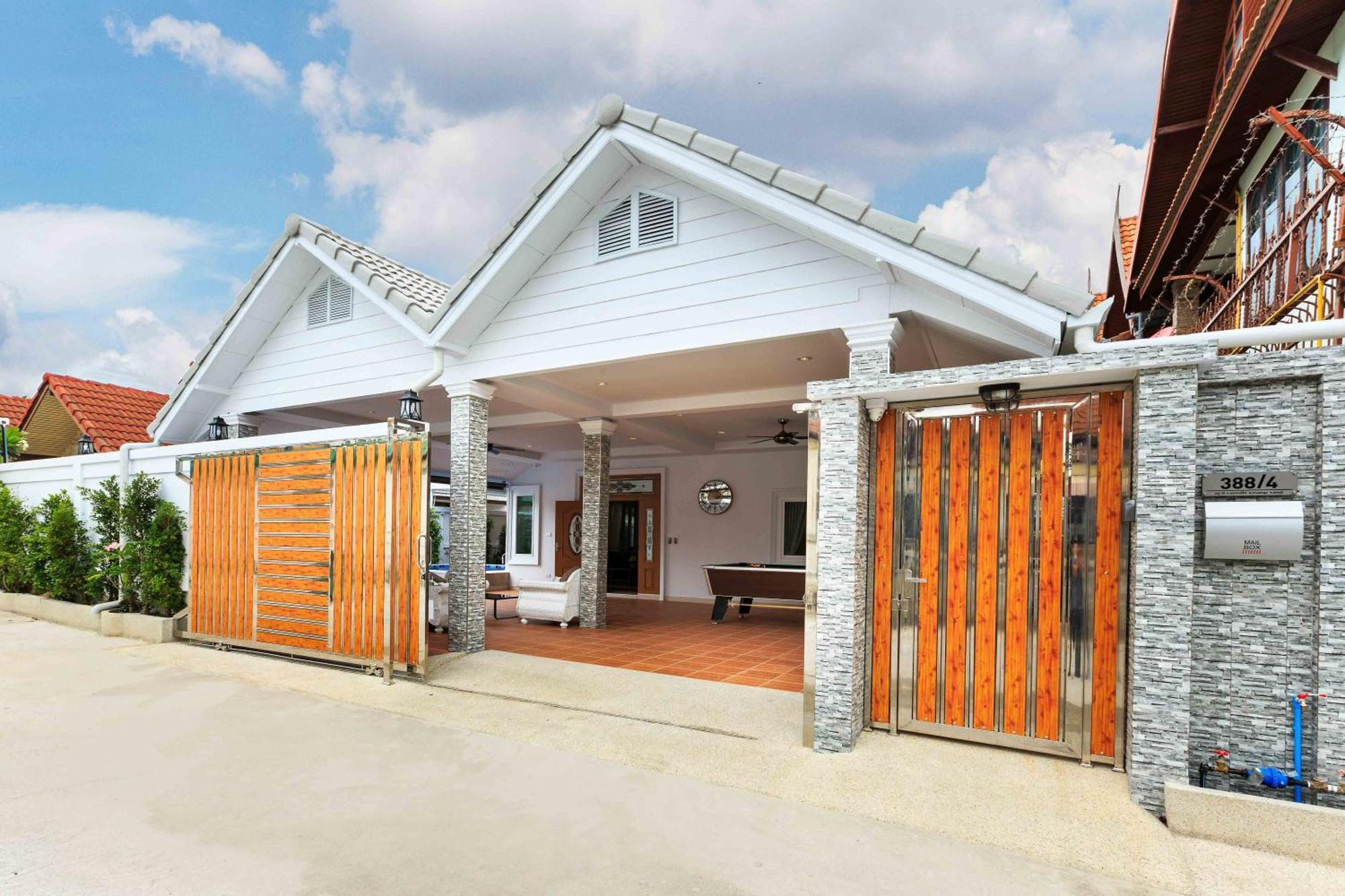 Pattaya Private Villa - Pool,Sauna,Snooker,Bbq Buitenkant foto